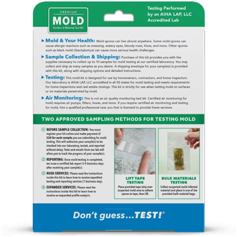 Mold Test Kit Premium – (WE TEST AT-LAB)