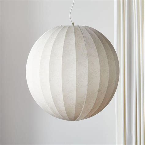 Lucent White Vines Globe Pendant Light