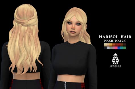 Leo 4 Sims: Marisol Hair - Sims 4 Hairs