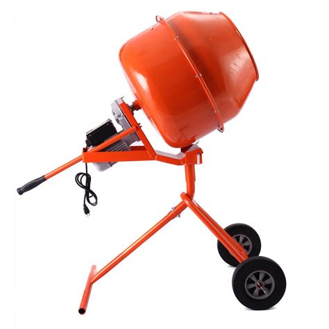 LAZYMOON Portable 5Cuft 1/2HP Electric Concrete Cement Mixer Barrow Machine Mixing Mortar ...