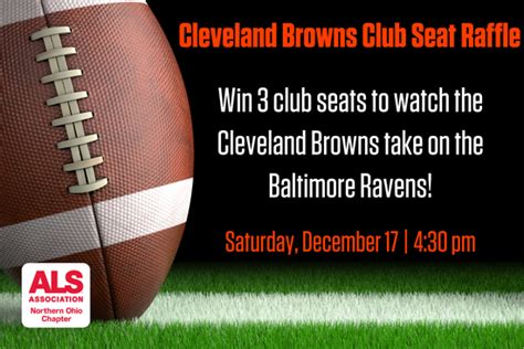 Club Seats Raffle - Cleveland Browns vs. Baltimore Ravens | Raffle Creator