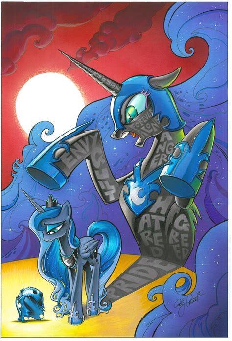 Luna & Nightmare Moon - Open Edition Print | Andy Price Art