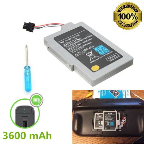 Buy 3.7V 3600mAh Rechargeable Battery Pack For Nintendo Wii U Gamepad ...