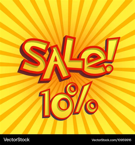 Cartoon sale offer Royalty Free Vector Image - VectorStock