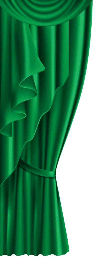 GREEN Curtain PNG