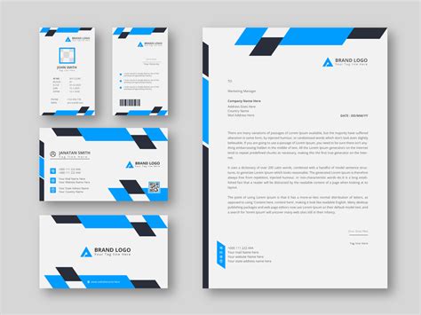 Letterhead Design Corporate Identity Template with business card by ...