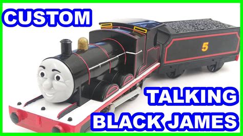 Custom Trackmaster Talking Black James Thomas and friends | customized ...