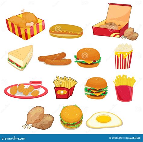 No Junk Food Poster Cartoon Vector | CartoonDealer.com #42389745