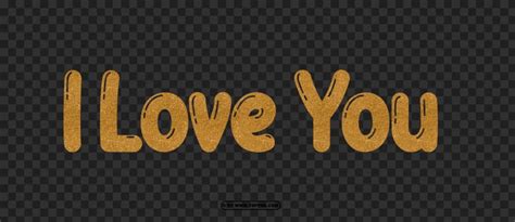 Hd Gold Glitter I Love You Text Png | TOPpng