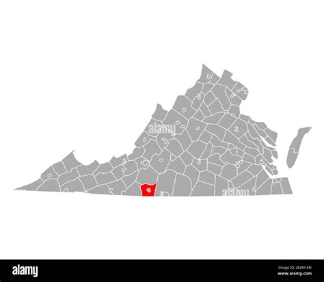 Map of Henry in Virginia Stock Photo - Alamy