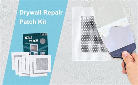 Amazon.com: Drywall Repair Patch - 6 Pack Self Adhesive Drywall Repair Kit - Quick Solution to ...