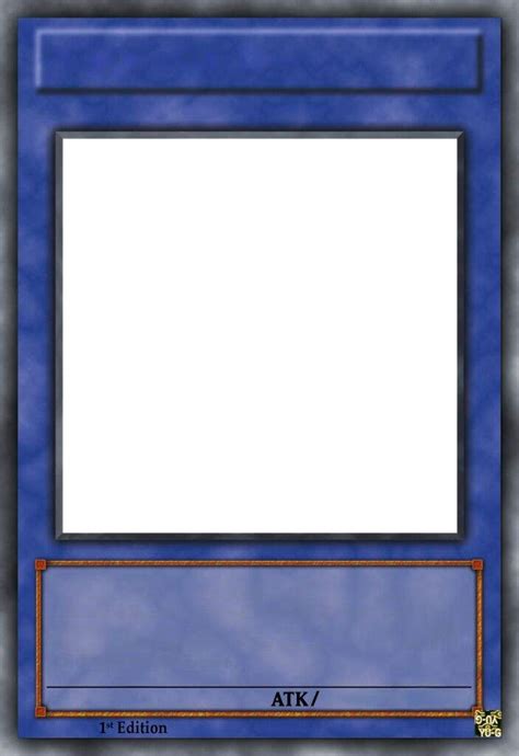 Yu-Gi-Oh Card Template Blank Template - Imgflip