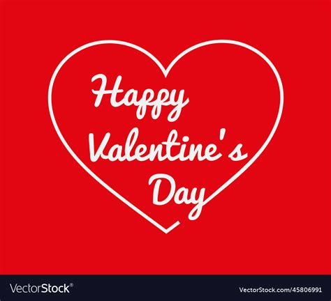 Happy valentines day script lettering inscription Vector Image