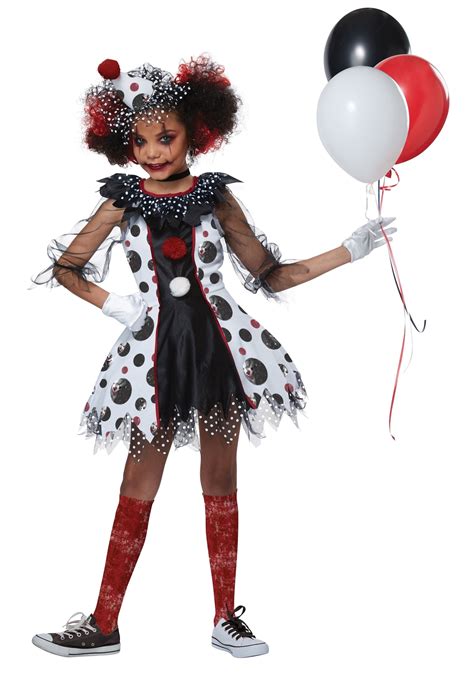 Creepy Clown Costume for Girls - Walmart.com