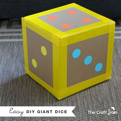 Easy DIY Giant Dice - The Craft Train