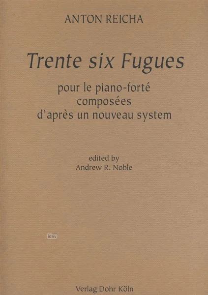 Trente Six Fugues de Anton Reicha et al. | acheter dans la boutique de ...