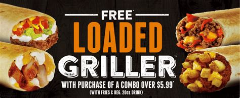 Taco Bell Canada Coupons: Get a FREE Loader Griller With Purchase of Combo (Minimum Value $5.99 ...