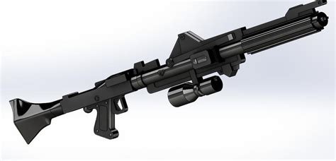 DC15A Clones blaster rifle 3D Model rigged .stl - CGTrader.com