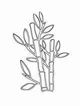 Bamboo coloring pages sketch template