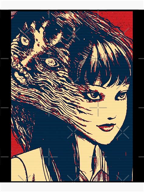 "Uzumaki Horror Face Tomie Junji Ito" Poster for Sale by KatyDavid8 ...