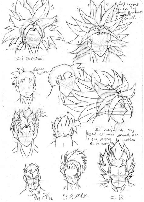 How To Draw Dragon Ball Z Hair at How To Draw