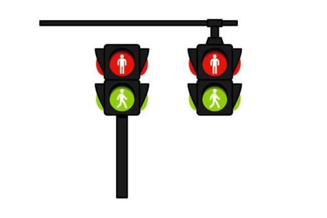 Pedestrian Traffic Light Icons Graphic by enway · Creative Fabrica