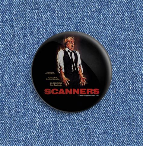 Scanners movie poster button