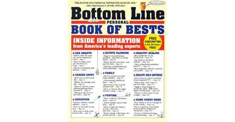 The Bottom Line Personal Book of Bests: Inside Information from America's Leading Experts by Ken ...