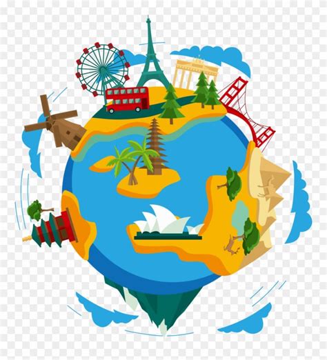 Travel Around The World Png Clipart (#265026) is a creative clipart. Download the transparent ...