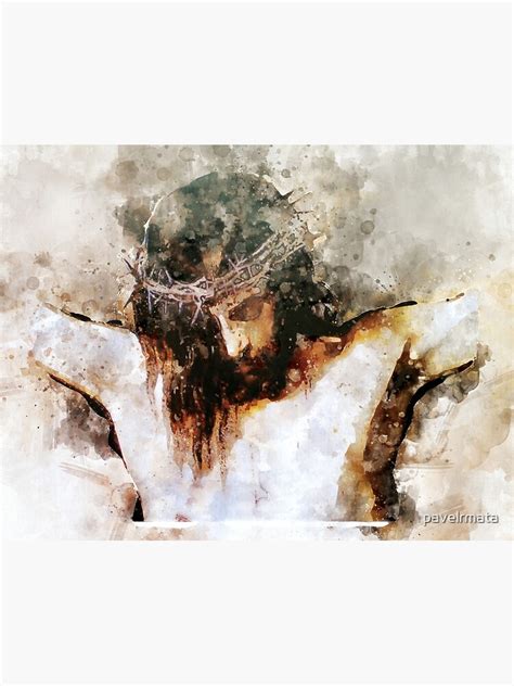 "Jesus Christ Holy Cross" Canvas Print for Sale by pavelrmata | Redbubble