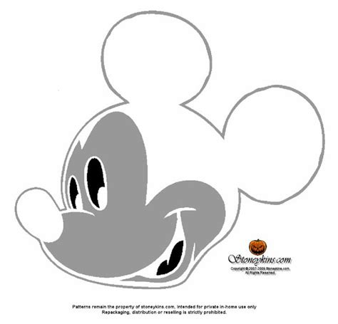 Free Printable Mickey Minnie Mouse Pumpkin carving stencils patterns | Funny Halloween Day 2020 ...