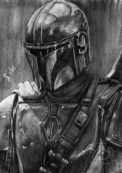 How To Draw Mandalorian Step By Step Pencil Drawing T - vrogue.co
