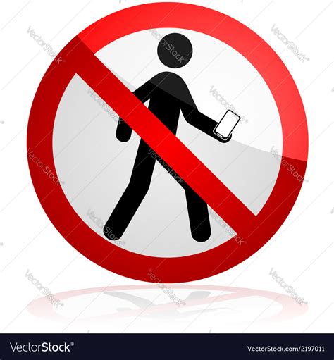 Do not walk and text Royalty Free Vector Image