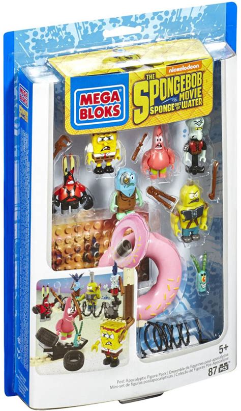 Mega Bloks Spongebob Squarepants Sponge Out Of Water Movie Figure Pack Set 94660 - ToyWiz