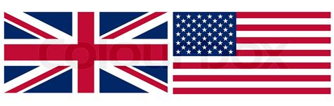 flags, Uk and USA | Stock image | Colourbox