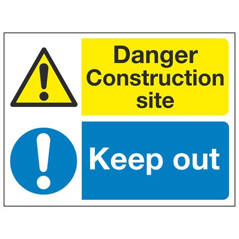 Danger Construction site / Keep out – Linden Signs & Print