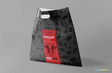 Free Standing Plastic Bag Mockup on Behance