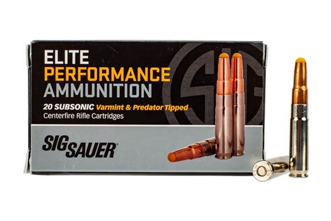 SIG Sauer 300 Blackout Subsonic 205gr Elite Hunter Tipped Ammo - Box of ...