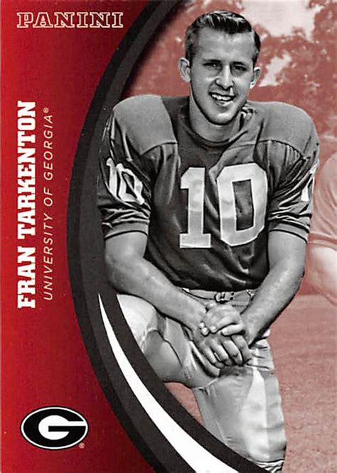 Fran Tarkenton football card (Georgia Bulldogs) 2015 Panini Team Collection #27