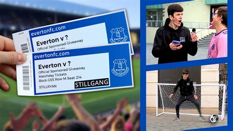 Everton Tickets GIVEAWAY! Public Questions & Challenges... - YouTube