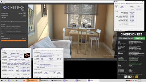 millosh_r`s Cinebench - R23 Multi Core with BenchMate score: 10807 cb with a Ryzen 5 3600X