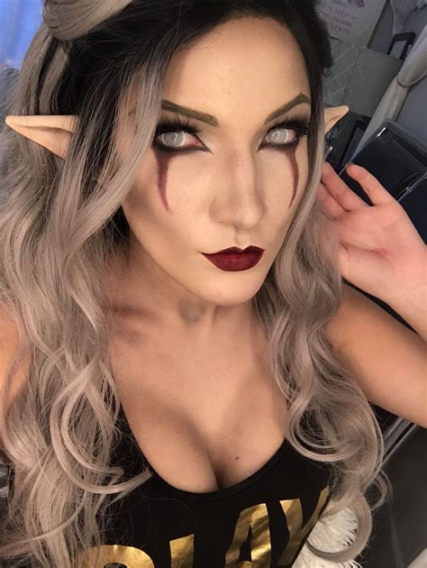 Dark Elf makeup By Katana Cosplay | Hair makeup, Elf makeup, Elf cosplay