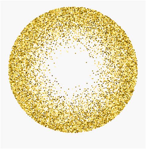 Circle Png Gold - Gold Glitter Circle Png , Free Transparent Clipart ...