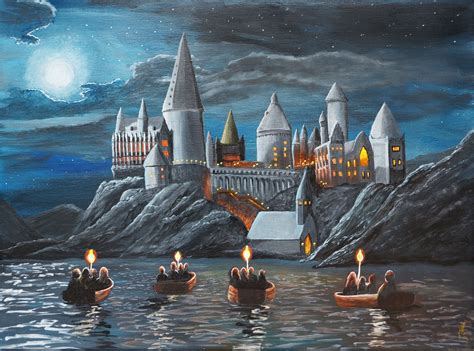 Acrylic Hogwarts Paintings | Home Decor Ideas