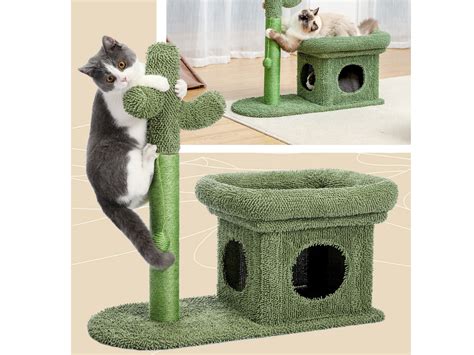 2 in 1 Cactus Cat Tree Cat Tower With Cat Scratching Post and - Etsy