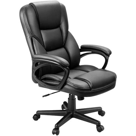 Vineego High Back PU Leather Executive Office Desk Chair Adjustable Business Manager’s Chair ...