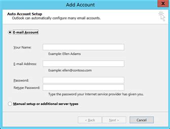 How to add an email account in Outlook - Help | Buzinessware