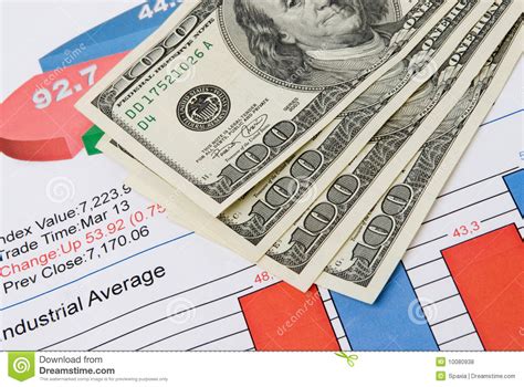 Chart with a money stock photo. Image of asset, office - 10080938