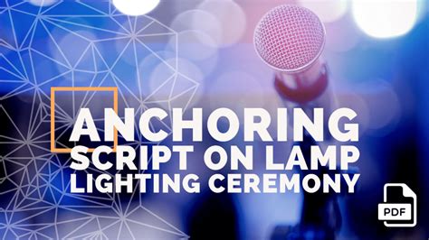 Anchoring Script on Lamp Lighting Ceremony [With PDF] - English ...