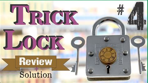 TRICK LOCK #4 - Review and Solution - Puzzle Lock from Puzzle Master - YouTube